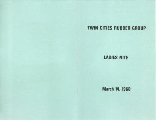 TCRG Ladies night 1968 Page 1